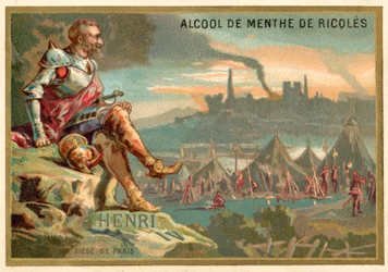 Heinrich IV. von Frankreich bei der Belagerung von Paris, 1590